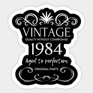 Vintage 1984 - Birthday Gift For Men Sticker